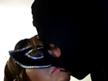 Cuckold eating wife's facial