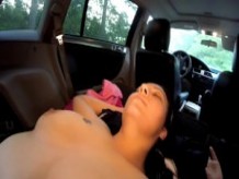 MILF Squirts all over SOLDIERS FACE in MINIVAN