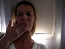 Girl Masturbating On Plane 