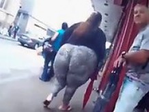Mega Butt in candid footage