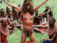 Diosa del sexo africana blanca