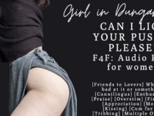 F4F | ASMR Audio Porno para mujeres | ¿Puedo lamer tu coño, por favor? | Cunnilingus y tribubbing
