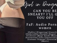 F4F | ASMR Audio Porno para mujeres | Los dedos furtivos se convierten en cunnilingus furtivo | aguanta el gemido