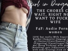 F4F | Sexo lésbico emocional con tu esposa | WWL | ASMR Audio porno para mujeres | Impregnar