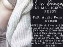 F4F | Cayendo sobre ti en una sala de cine | WWL | ASMR Audio porno para mujeres | cunnilingus